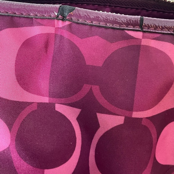 Coach Adjustable Shoulder Bag Pink Initial - Picture 10 of 12